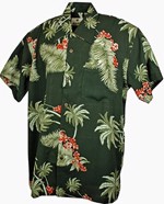 60´s Hawaii Skjorte - Atlanta Khaki - Hawaiian Shirt